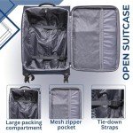 DK Luggage Starlite Large 28" Spinner Suitcase Navy