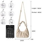 Designer Beige Crossbody Bag with Adjustable Strap