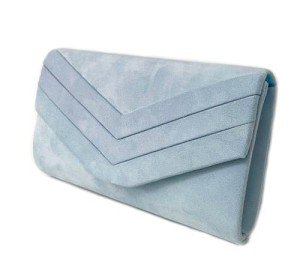 LeahWard Suede Clutch Bag Wedding Handbags Serenity