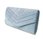 LeahWard Suede Clutch Bag Wedding Handbags Serenity