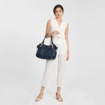 Miss Lulu 2023 Women's Black Leather Tote