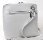LeahWard® White Leather Cross Body Shoulder Bag