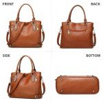 Designer Leather Vintage Bag for Women - Brown