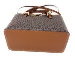 Brown Michael Kors Jet Set Convertible Logo Tote
