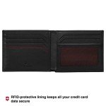 Victorinox Swiss Army Black Alox Bi-Fold Wallet