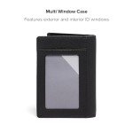 TUMI Nassau Black Texture Rfid Wallet, One Size