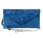 LeahWard® Blue Envelope Suede Party Handbag