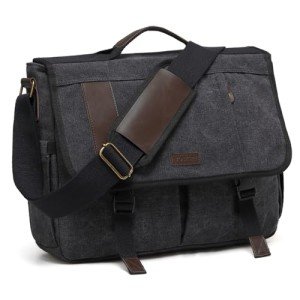 VX VONXURY Men's Canvas Laptop Messenger Bag for Work