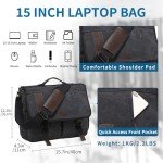 VX VONXURY Men's Canvas Laptop Messenger Bag for Work