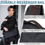 VX VONXURY Men's Canvas Laptop Messenger Bag for Work