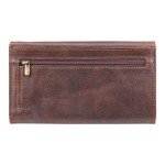 Stylish Brown Leather Womens Purse with RFID Protection