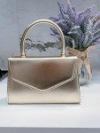 Gold Top Handle Clutch - LeahWard Designer Handbag