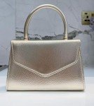Gold Top Handle Clutch - LeahWard Designer Handbag