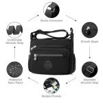 LassZone Women's Casual Crossbody Bag - Waterproof Nylon