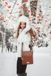 Catwalk Collection ANJA Leather Messenger Bag - Tan