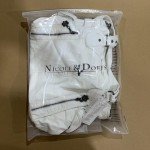 Nicole & Doris White Leather Designer Shoulder Bag