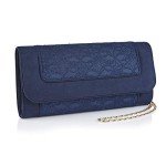 Ruby Shoo Tirana 50216 Designer Navy Clutch Handbag