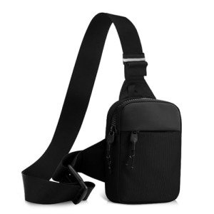 Qianyou Lightweight Waterproof Sling Shoulder Bag with Mesh