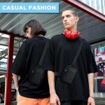 Qianyou Lightweight Waterproof Sling Shoulder Bag with Mesh