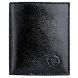 Black Rocca Luxury Men's Leather Wallet by Maxwell Scott