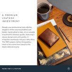 Black Rocca Luxury Men's Leather Wallet by Maxwell Scott