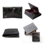 Black Rocca Luxury Men's Leather Wallet by Maxwell Scott