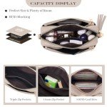 Roulens Vegan Leather Crossbody with Triple Zip Compartments