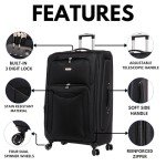 Designer 29" Lightweight Expandable Suitcase with Spinner Wheels