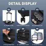 Designer 29" Lightweight Expandable Suitcase with Spinner Wheels