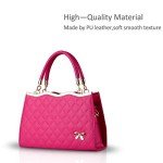 Nicole&Doris Diamond Lattice Red Crossbody Bag