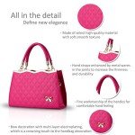 Nicole&Doris Diamond Lattice Red Crossbody Bag