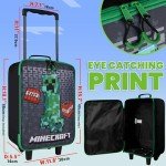 Minecraft Kids Suitcase | Foldable Trolley Bag