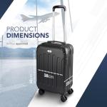 20" Designer Hard Shell Suitcase with TSA Lock