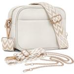 White Leather Crossbody Bag for Women by TIAASTAP