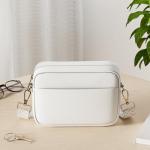 White Leather Crossbody Bag for Women by TIAASTAP