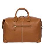 Luxury Leather Carry-on Holdall, 18 inch Size