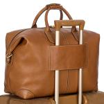 Luxury Leather Carry-on Holdall, 18 inch Size