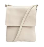 LeahWard Small Italian Leather Crossbody Handbag (Beige)