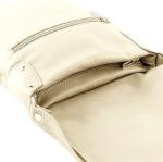 LeahWard Small Italian Leather Crossbody Handbag (Beige)