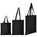 IMFAA Black Pack-10,100% Cotton Designer Tote Bags