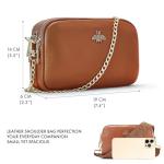 Woodland Leather Damen Schultertasche - Echtes Leder - Italienisches Design