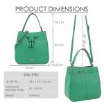 Paul Costelloe Multiway Genuine Leather Drawstring Bag, Women's Handbag