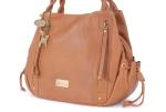 Womens Leather Tote/Shoulder Bag - Catwalk Collection - Tan