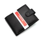 ODS:UK Men's Leather Tri Fold Wallet with RFID Blocking