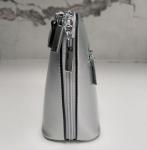 LeahWard® Silver Faux Leather Cross Body Shoulder Bag