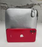 LeahWard® Silver Faux Leather Cross Body Shoulder Bag