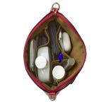 Rose Pink Designer Faux Leather Crossbody Bag