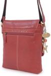 Catwalk Collection Women's Leather Anti Theft Crossbody Bag