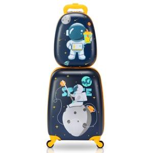 Space Theme Kids Hardshell Suitcase with Wheels