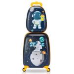 Space Theme Kids Hardshell Suitcase with Wheels